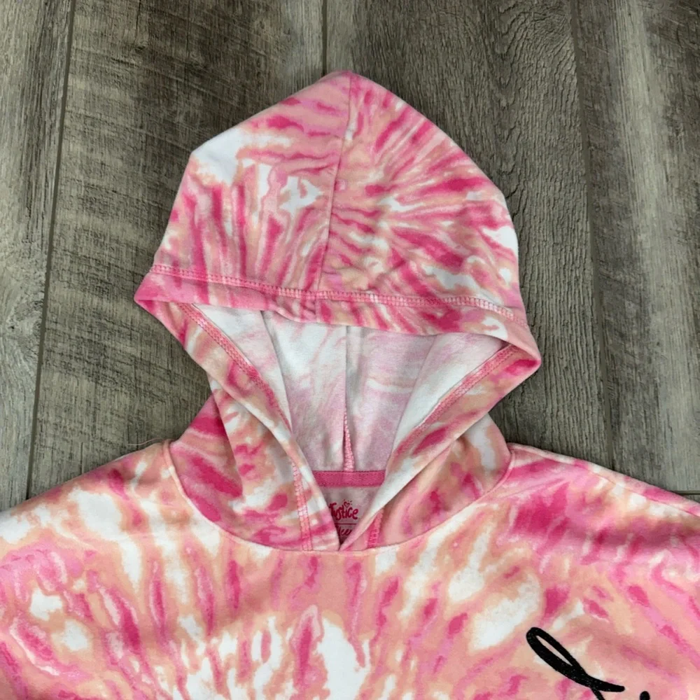 Justice Girls‎ Pink Tie Dye Hoodie